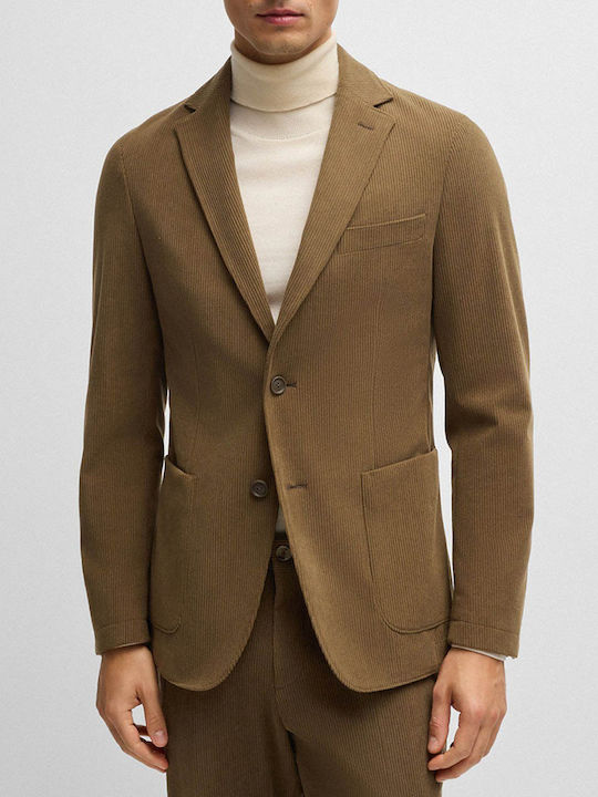 Hugo Boss Men's Suit Jacket Slim Fit Khaki