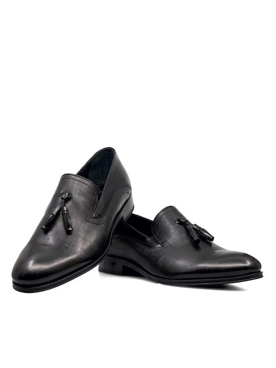 Boss Shoes Men's Leather Dress Shoes Black