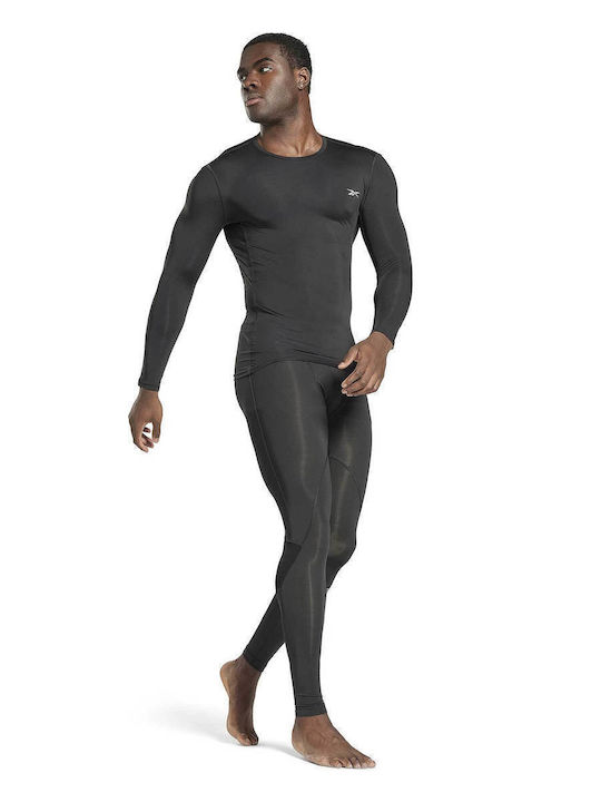 Reebok Workout Ready Ανδρικό Ισοθερμικό Παντελόνι Compression Μαύρο