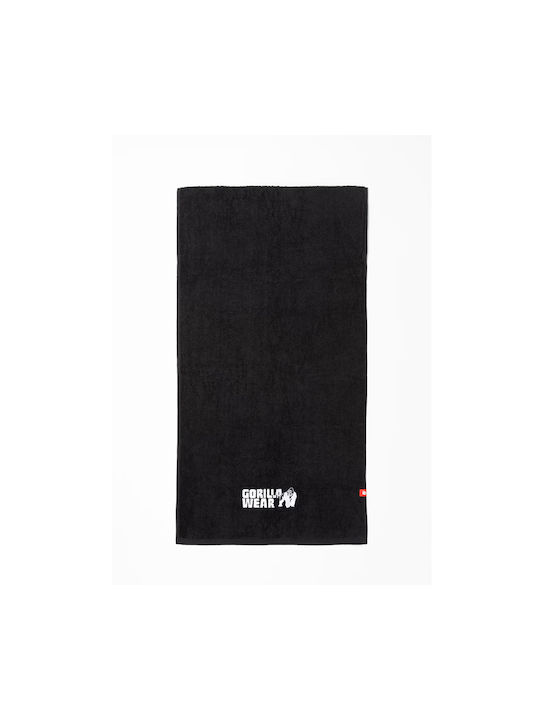 Gorilla Wear Πετσέτα Γυμναστηρίου Μαύρη 50x100cm