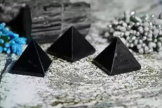 Natural Black Tourmaline Pyramid ±2.5x3cm