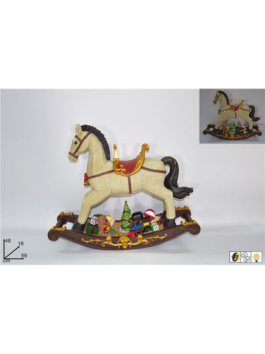 Due esse Weihnachts- Beleuchtete Dekorative Darstellung mit Musik und Bewegung 59x48x18cm