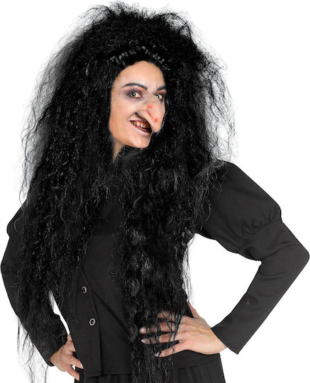 Magische Karneval Perücke Gelockte Dunkelbraune Für Halloween 02018