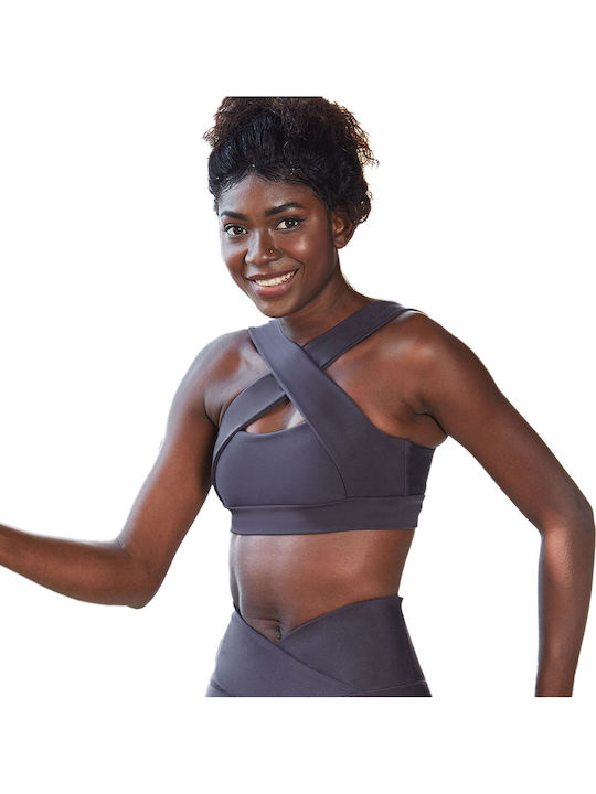 Frauen Sport-BHs Sport-BH Charcoal