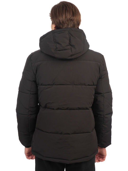 Rebase Winter Jacket Puffer Black