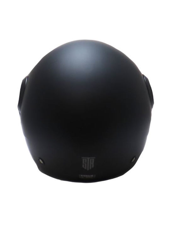 STR Pilot Matt Черна Каска За Мотор Джет ECE 22.06 1250гр с Sunvisor