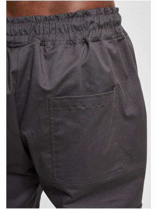 Trousers Elastic in Straight Line Gray