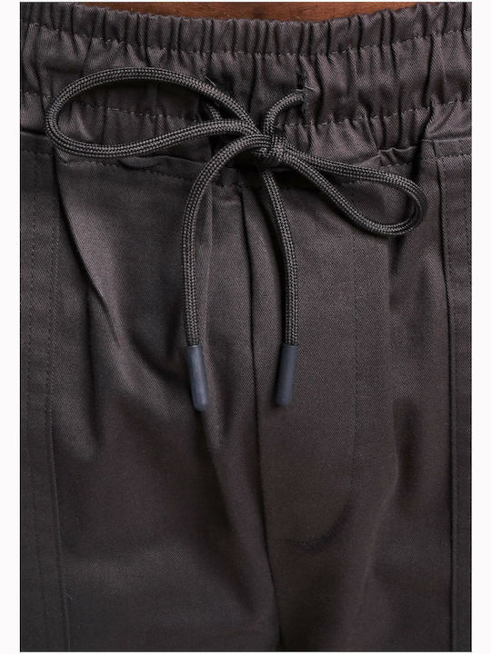 Trousers Elastic in Straight Line Gray