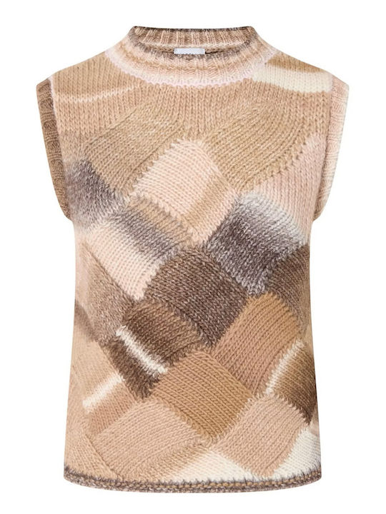 Winter Women's Sleeveless Brown Tunic