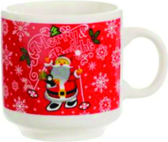 Christmas Cup Ceramic Red