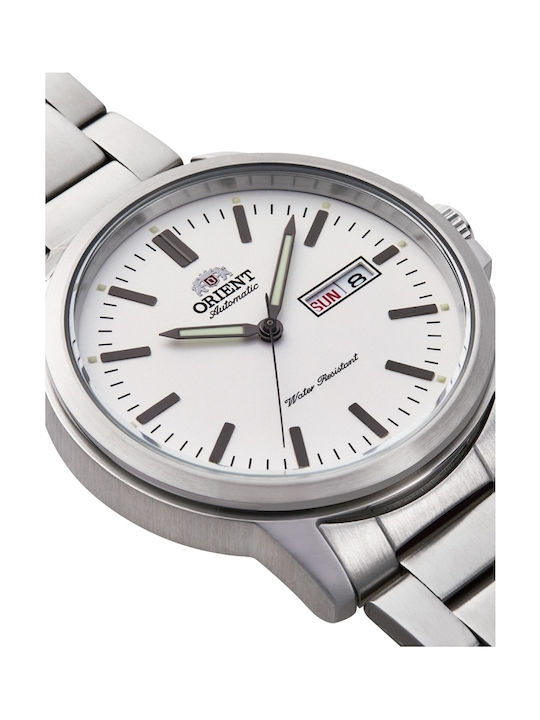 Orient Men's Watch 41.9mm Automatic with Silver Metal Bracelet