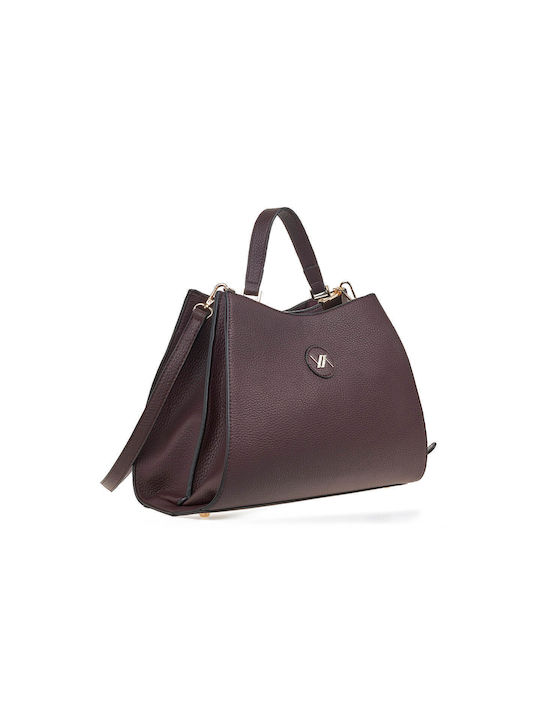 Verde Women's Bag Shoulder Burgundy