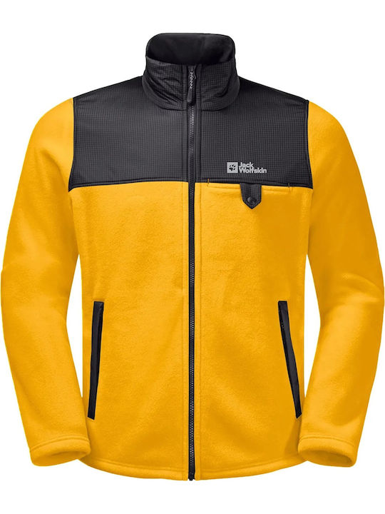 Ανδρική Ζακέτα Fleece Κίτρινη