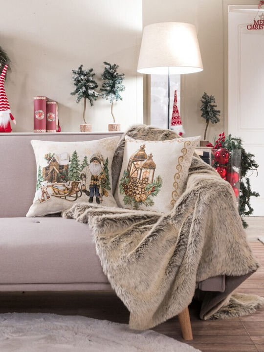 Teoran Christmas Decorative Square Pillowcase 45x45cm