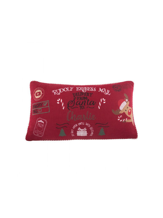 Teoran Christmas Decorative Pillow Rectangular 35x60cm