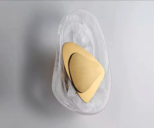 Luma Modern Leuchte Wand mit Integrierter LED und Warmweißes Licht Gold 31.5cm
