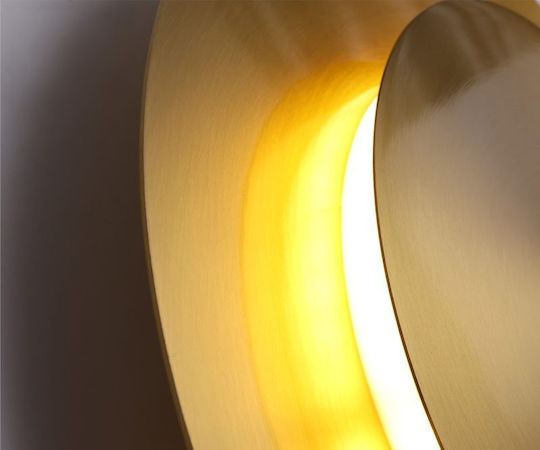 Luma Modern Leuchte Wand mit Integrierter LED und Warmweißes Licht Gold 25cm