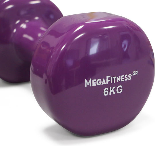MegaFitness Vinyl Dumbbell 1 x 6kg