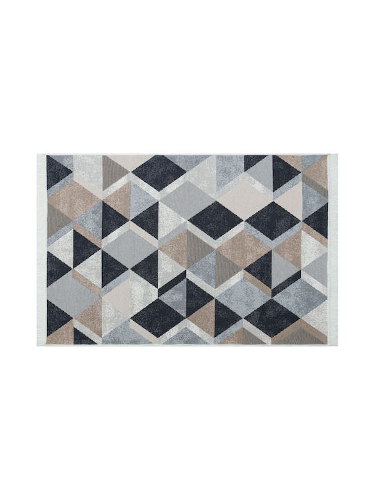 Conceptum Hypnose Χαλί Ορθογώνιο Βαμβακερό Μπεζ, Μαύρο 160x230cm