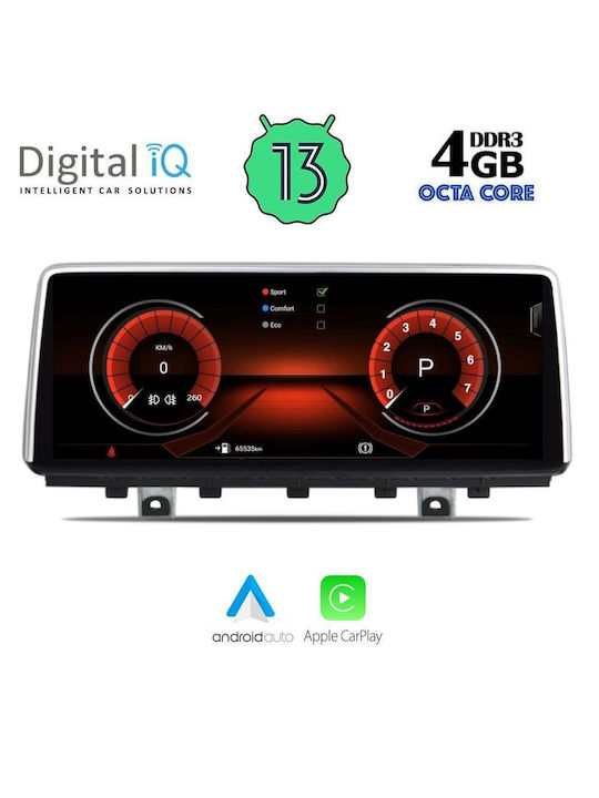 Digital IQ Car Audio System for BMW X5 (F15) / X6 (F16) 2013-2016 (Bluetooth/USB/AUX/WiFi/GPS/Apple-Carplay/Android-Auto) with Touch Screen 10.25"