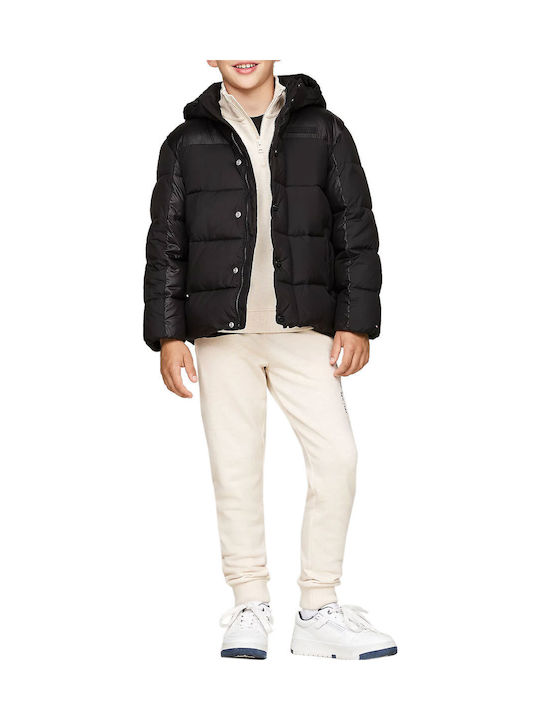 Kids' Casual Jacket with Hood Black