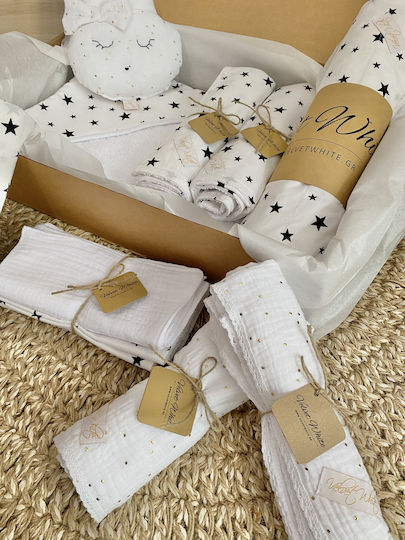 Velvet White Geschenkset für Babys
