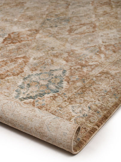 Viokarpet Vittoria 184a Synthetisch,Polyester/Cotton/Leather Beige