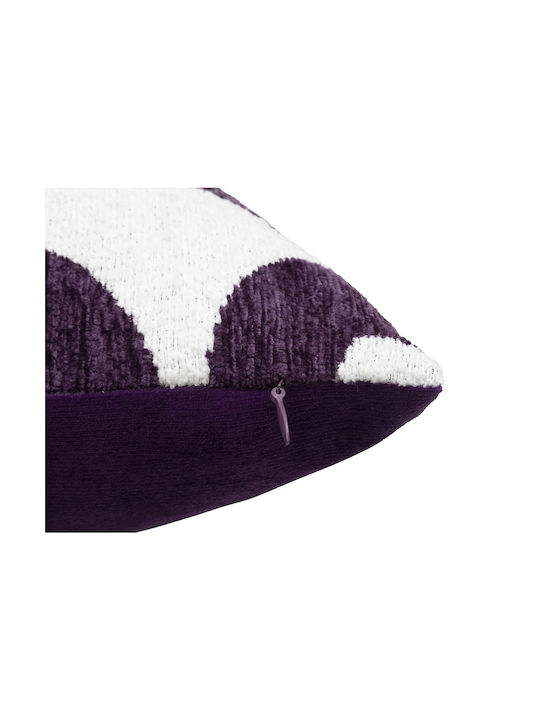 Atmosphera Sofa Cushion Safina in Velvet Purple 40x40cm