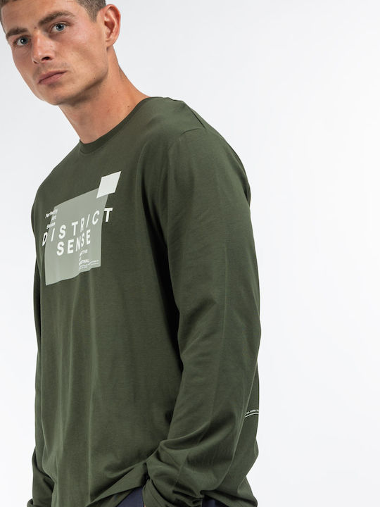 Langarmbluse Khaki