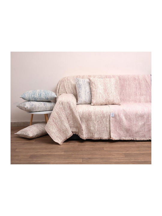 Anna Riska 1452 Ριχτάρι Πολυθρόνας Δύο 'Οψεων Chenille 180x150εκ. Σάπιο Μήλο