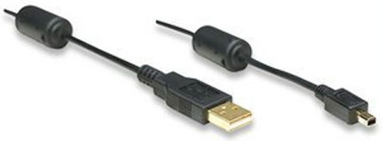 Manhattan 1.8m USB 2.0 Cable A-Male to mini A-Male (390361)