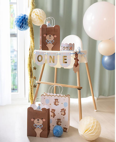 PartyDeco Χάρτινη Τσάντα για Δώρο Πολύχρωμη