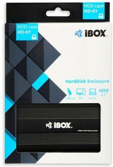 iBox HD-01 Θήκη για Σκληρό Δίσκο 2.5" SATA III με σύνδεση USB 2.0