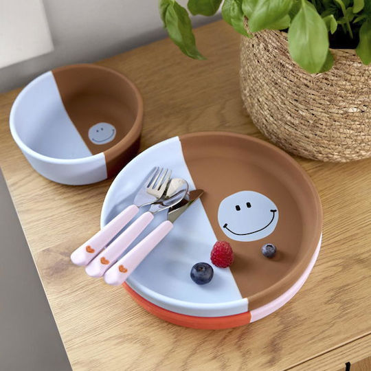 Laessig Baby Food Plate made of Silicone Blue