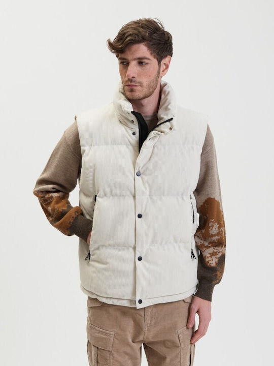 Gianni Lupo Sleeveless Winter Jacket White