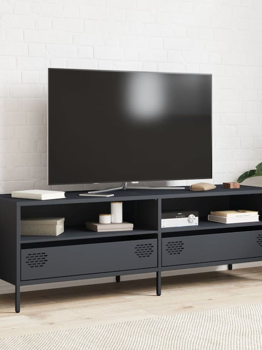 TV Stand Metal Charcoal L135xW39xH43.5cm