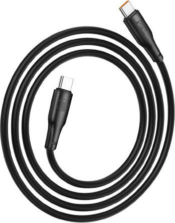 Lamtech USB 2.0 Кабел USB-C Мъжки - USB-C 60W Черен 1м LAM114406