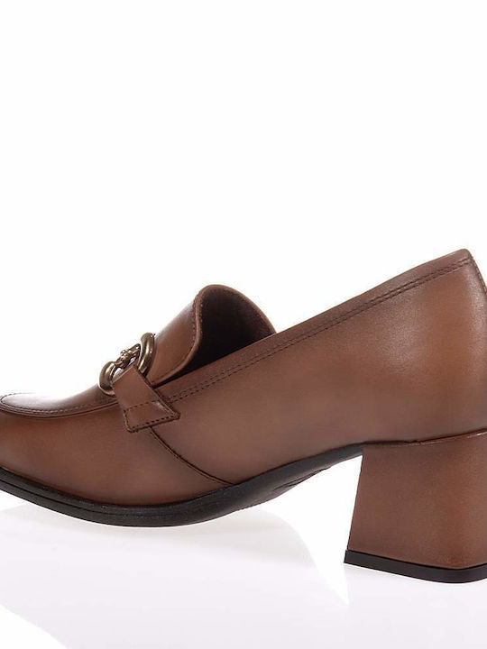 Ragazza Leather Tabac Brown Heels