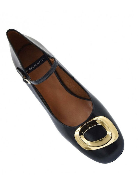 Pumps mit Riemchen Schwarz