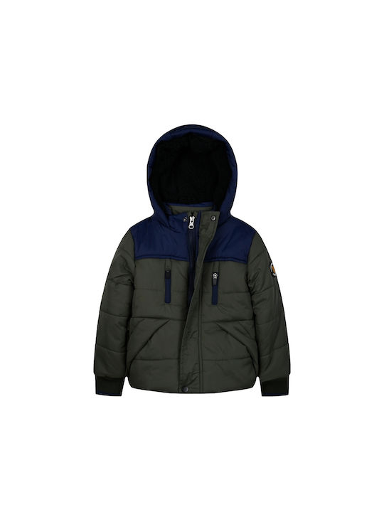 Energiers Kids Casual Jacket with Lining & Hood Khaki