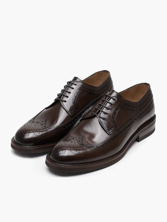 Δερμάτινα Ανδρικά Oxfords Καφέ