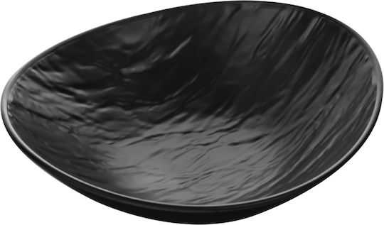 Viosarp Teller Untiefe Oval aus Melamin Gray 24x21.8cm