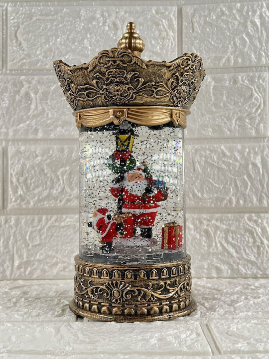 Crăciun Glob de Zăpadă Iluminată 13x13x24cm 1buc