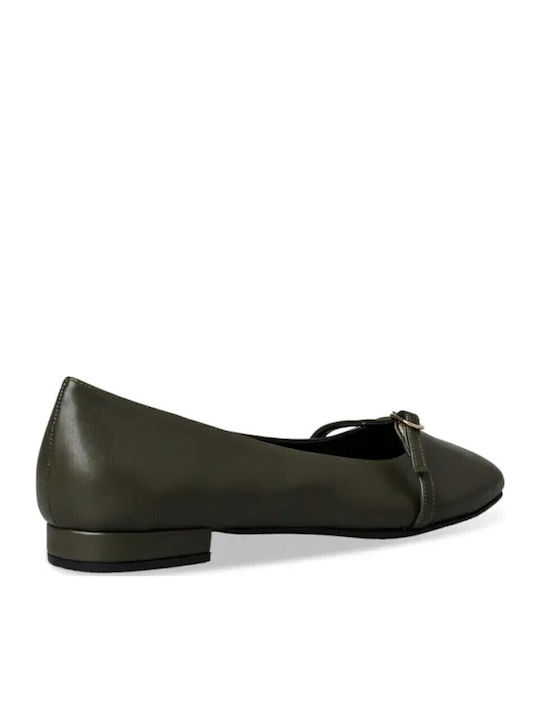 Women's Moccasins in Green Color