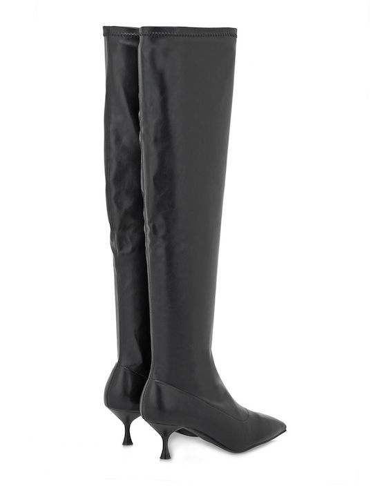 Damenstiefel Über dem Knie Schwarz