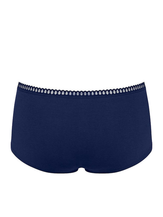 Βαμβακερά Women's Boxer 3Pack with Lace Blue