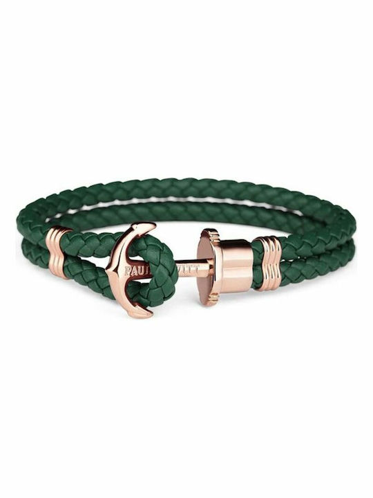 Paul Hewitt Bracelet with design Anchor made of Leather