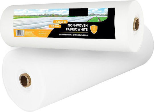 Agrotextile Film Mulching Weed Control Uv Filter 50 X 1.1 Meters 70g/m2 White R