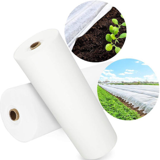 Agrotextile Film Mulching Weed Control Uv Filter 50 X 1.1 Meters 70g/m2 White R