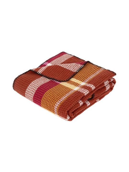 Atmosphera Owen Blanket Sofa 130x180cm Terracotta
